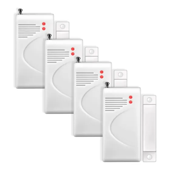 Pack 4 Sensores Magneticos Alarma Gsm 433 Mhz / Impotec