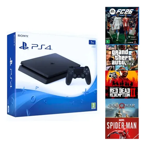 Sony PlayStation 4 Slim 500GB Mega Pack: Spider-Man/Horizon Zero