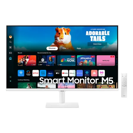 Monitor Samsung Smart Tv M5 27in Fhd Hdr10 Bluetooth Wifi Blanco