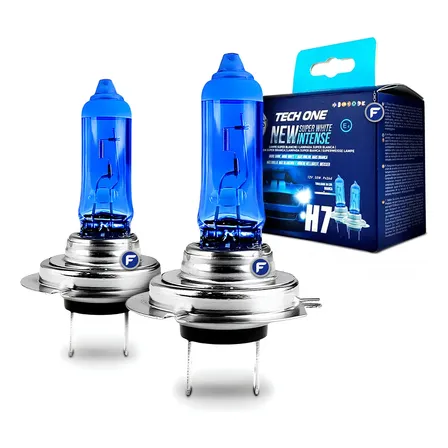 Par Lampada Super Branca H7 - Efeito Xenon 8500k Tech One