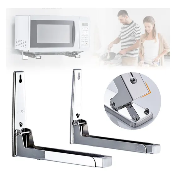 Soportes Plegables De Acero Inoxidable Para Microondas