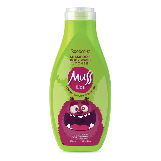 Champú Dual Niños Cabello Y Cuerpo Muss Kids Boys 400 Ml