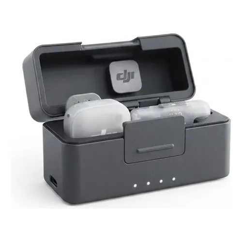 Microfone Dji Mic Mini (2 Tx + 1 Rx + Charging Case) Cor Preto