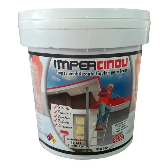 Manto Líquido Impermeabilizante Rojo Cuñete 4 Gal