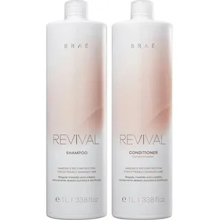 Kit Braé Revival Reconstrutor Shampoo 1l E Condicionador 1l Kit Braé Revival Reconstrutor Shampoo 1l E Condicionador 1l