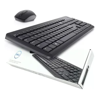 Kit Teclado E Mouse Dell Sem Fio Km3322w Wireless Preto Kit Teclado E Mouse Dell Sem Fio Km3322w Wireless Preto