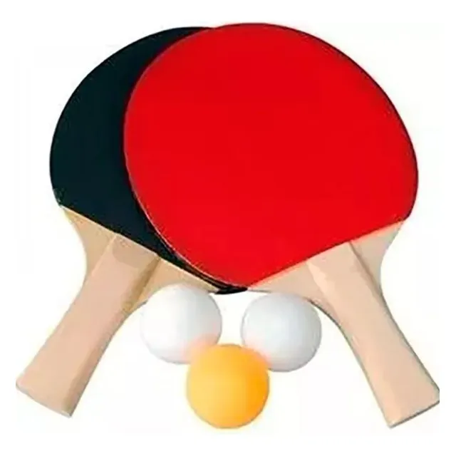 Juego De 2 Raquetas De Ping Pong Con 3 Pelotas Y Estuche