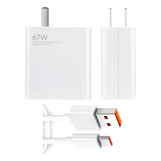 Cargador Compatible Con Xiaomi 67w Carga Rápida Segundero C
