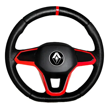 Volante Esportivo Clio Logan Sandero C/ Cubo Vermelho