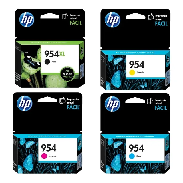 Cartuchos Hp 954xl Negro Y 954 Color Normal Originales