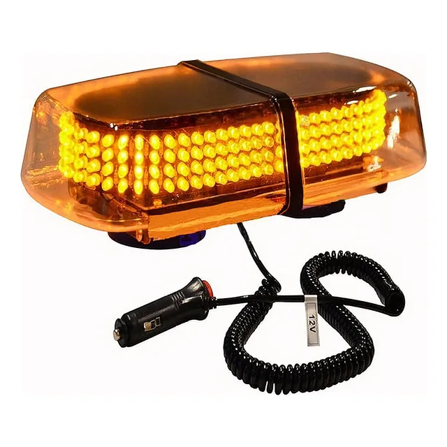 Amarillo 240 Conducido Luz Ámbar Bar Baliza De Emergencia Ad
