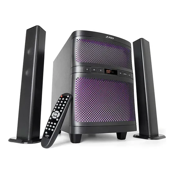 Parlante Subwoofwer Fenda T-220x 2.1, 70w Rms, Bluetooth 5.0 Color Negro