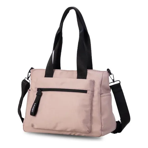 Bandolera Con Asa Correa Extensible Dama Lincolns Color Rosa Mauve
