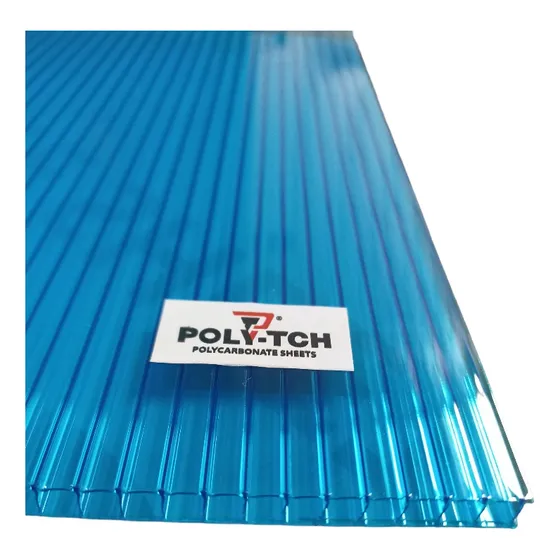 Lámina Celular De Policarbonato 6mm Poly-tch 1.22x10.98m Uv