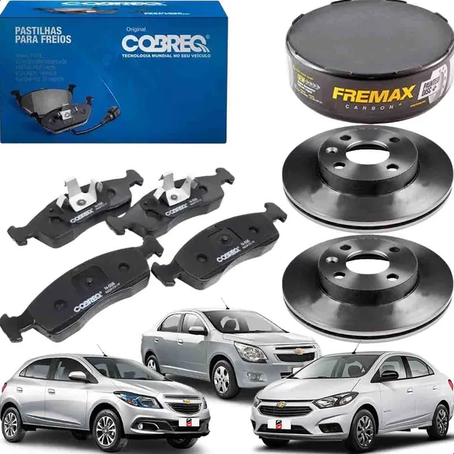 Par Disco Pastilha Freio Dianteiro Gm Onix Prisma 1.4 2019..