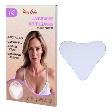 Adesivo Anti Rugas Para Colo Silicone  Todo Tipo De Pele Dia/noite