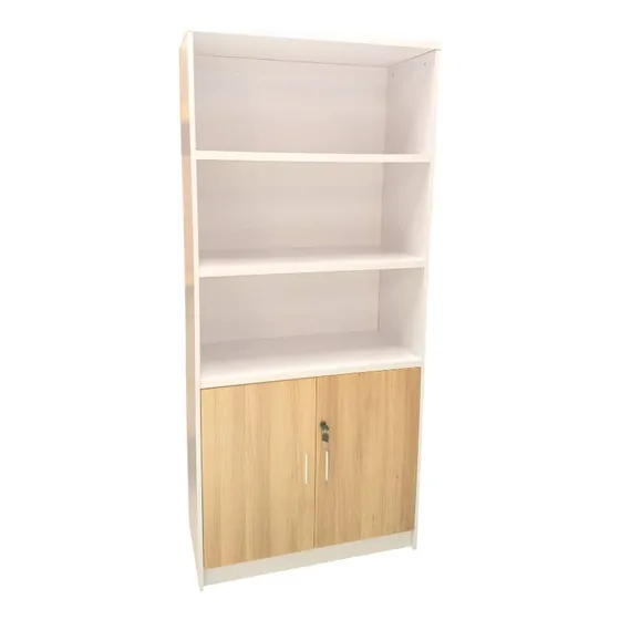 Biblioteca Ofilook Roble Sz-fca18r Con Vidrio Oficina Hogar