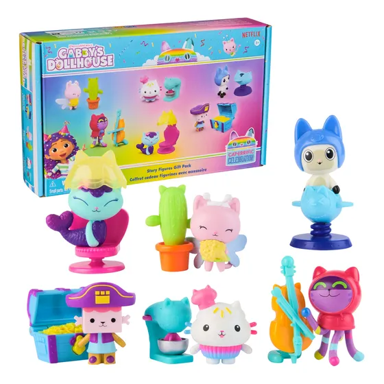 Juego De 12 Figuras Narrativas De Toy Gabby's Dollhouse, Paq