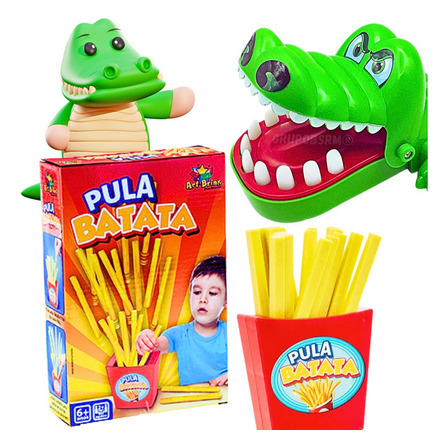 Kit 2 Jogos Infantil Crocodilo Morde Dedo Educativo + Brinquedo Pula Batata Batatinha Jogo De Pegadinha Presente Dia Das Crianças 3 Anos Para Menino Menina Kit 2 Jogos Infantil Crocodilo Morde Dedo Educativo + Brinquedo Pula Batata Batatinha Jogo De Pegadinha Presente Dia Das Crianças 3 Anos Para Menino Menina