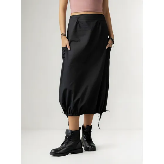 Falda Larga Mujer Negro Rutta 100204