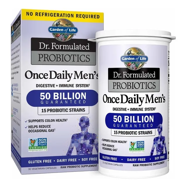 Probióticos 50 Billion Hombre 30 Cápsulas Garden Of Life