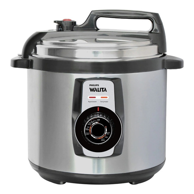 Panela Elétrica A Pressão Philips Walita Ri3103 - Preto/prata 60hz Panela Elétrica A Pressão Philips Walita Ri3103 - Preto/prata 60hz