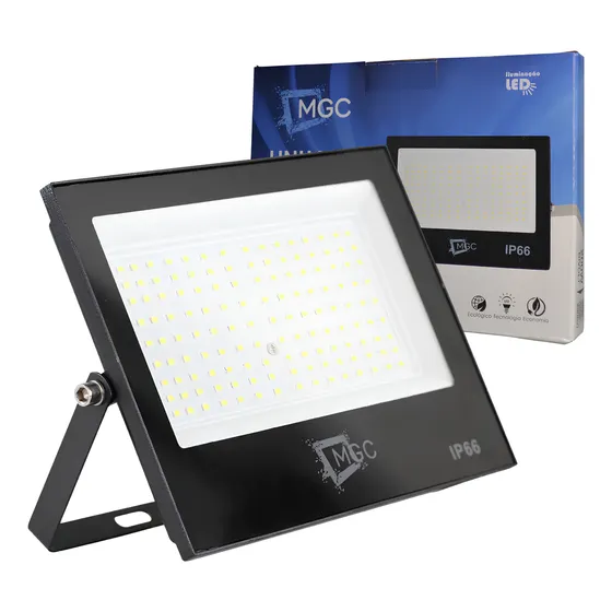 Refletor Led 200w Smd Prova D´água Ip66 Holofote 6500k Slim