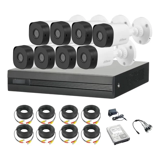 Kit 8 Camaras Seguridad Dvr Dahua Full Hd Lite P2p Disco 1tb