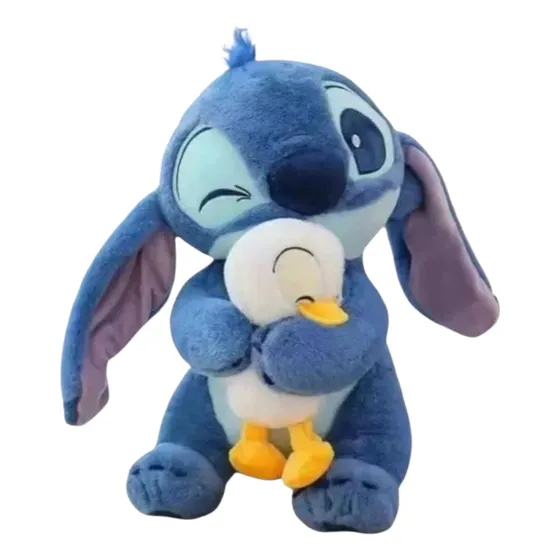 Peluche Stitch Muñeco Adorable Con Patito Kawaii 22cm