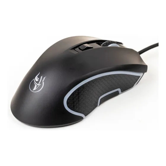 Mouse Gamer Kross Elegance Com Fio 6 Botões Rgb - Ke-mg200 Cor Preto