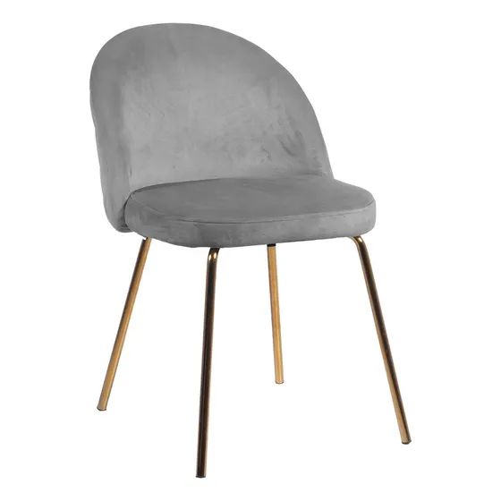 Silla Comedor Leticia Moderna Pata Dorada Elegante