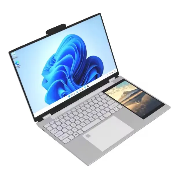 Laptop 15.6 + 7  Dual Screen, Ddr 16gb, 128gb Ssd