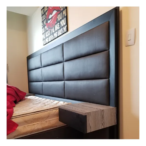 Cabecera Casafina Capitone Queen Piel Sintética 248 × 140cm.