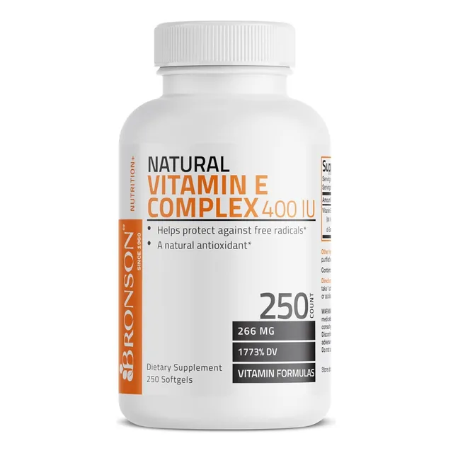 Complejo De Vitamina E 400 Iu Bronson 250 Softgel