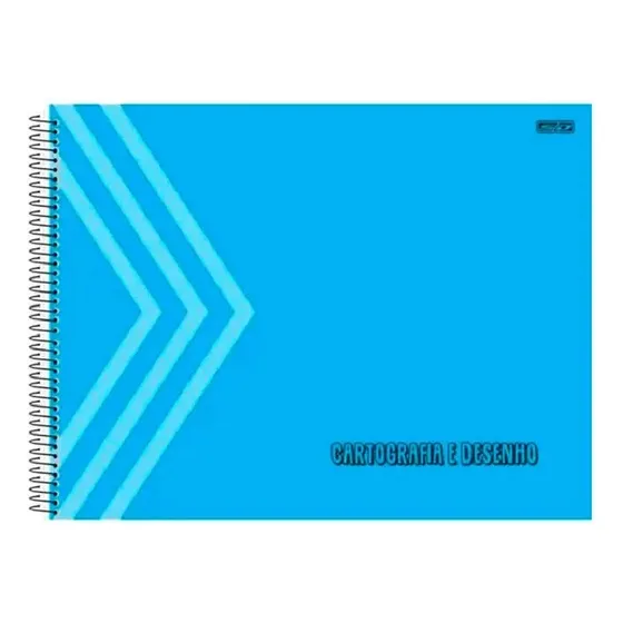 Caderno Cartografia Kbom 60 Fls Sd Cor Azul