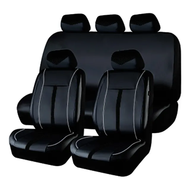 Cubre Asientos Eco Cuero 001 Gts Negro Negro