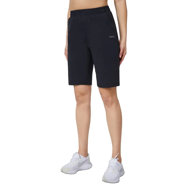 Iwing Pantalon Corto Deportivo Largo 10  Para Mujer Talle