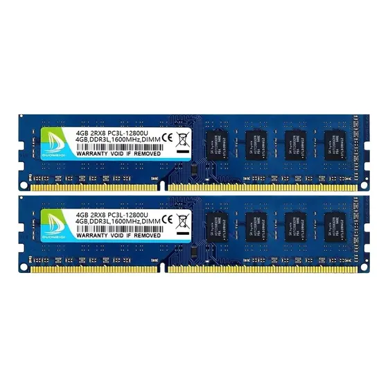 Memoria RAM gamer 8GB 2x4GB DDR3-1600MHZ PC3-12800U Udimm Desktop D Duomeiqi YIM2018114