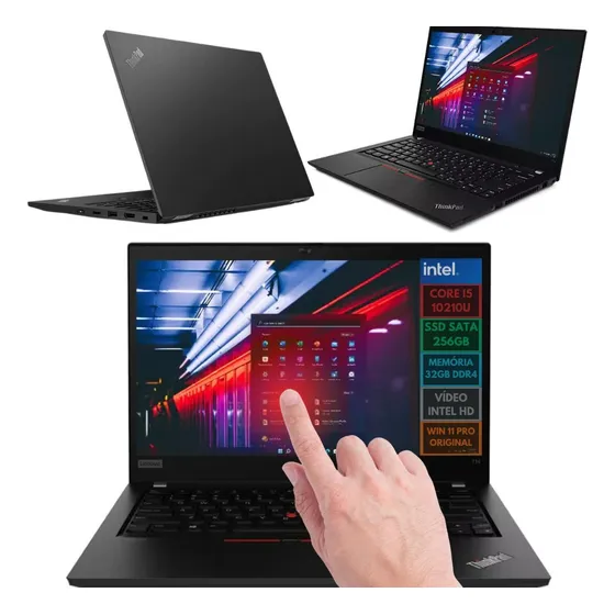 Notebook I5 10gen Ssd 256gb 32gb Tela Touch Fhd Hdmi Usb-c N