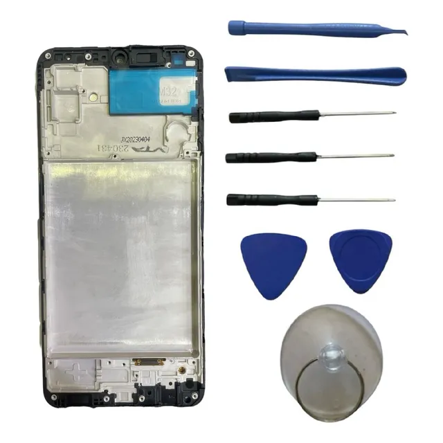 Tela Lcd Compatível Com M32 4g Vivid Com Aro + Kit Chaves