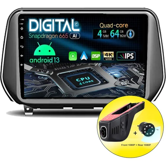 Radio Pantalla Android Hyundai Santa Fe 2019/23