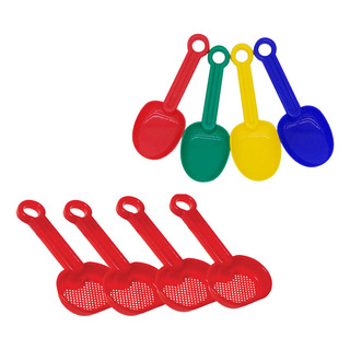 8 Palas De Arena De Plástico Para Niños, Juguete De Mano Cor 8 Palas De Arena De Plástico Para Niños, Juguete De Mano Cor