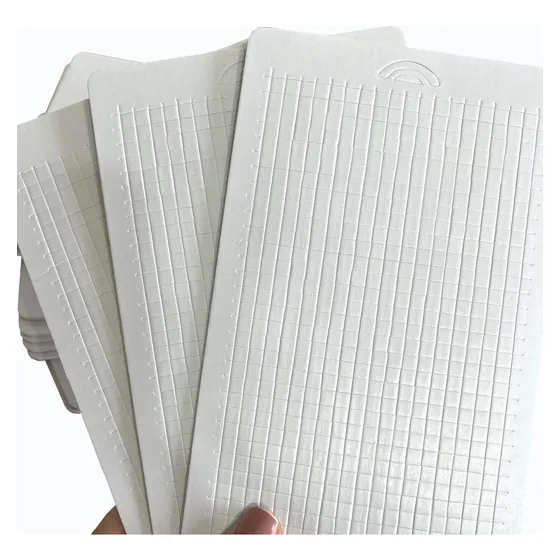2 Cartelas Fita Banana Adesiva Branco Quadrados  5 X 5
