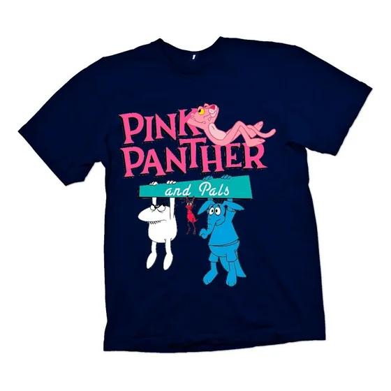 Polera Pink Panther- Pantera Rosa Estampada Dtf Cod 001