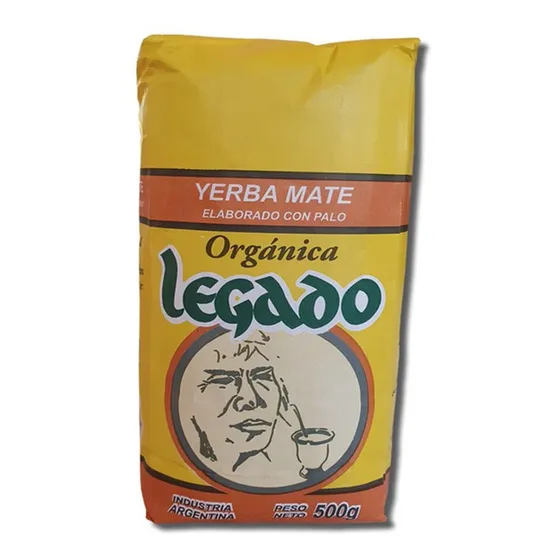 6 Yerba Mate Legado Suave Orgánica Certificada 500gr (3kg)