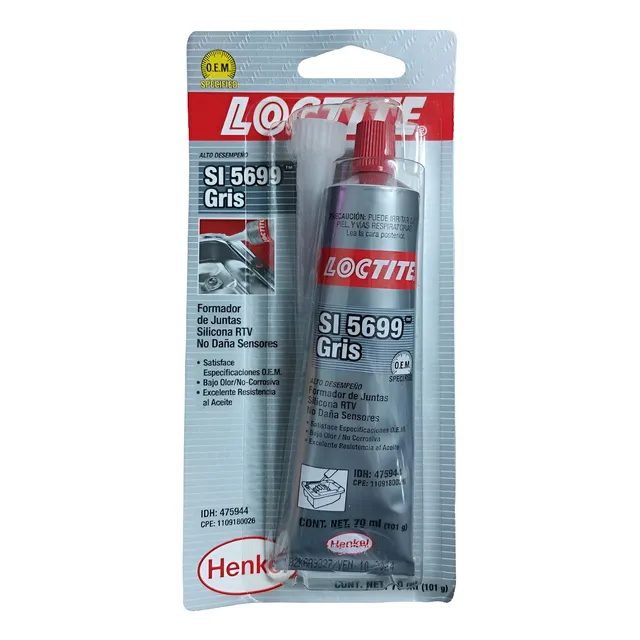 Silicona Loctite Grey Si 5699 / Silicona Gris 101 Gr / 70 Ml