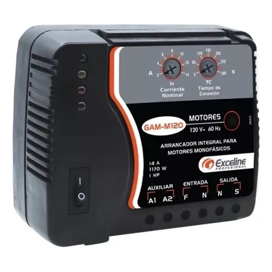 Protector Rele Motores Monofasicos Bornera 120v 1hp Exceline