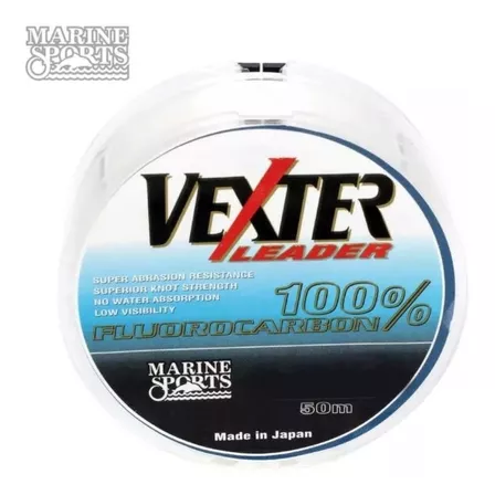 Linha Leader Vexter Fluorcarbon 0.31 Mm Com 50 M Cor Transparente