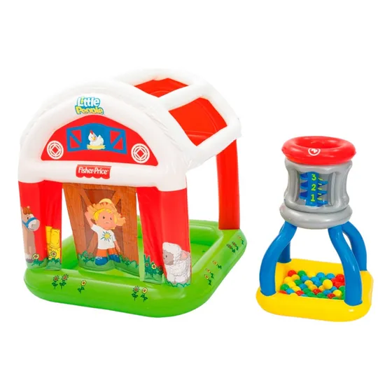 Piscina Granero Inflable Pelotas Fisher Price 119x119x125cms Color Multicolor