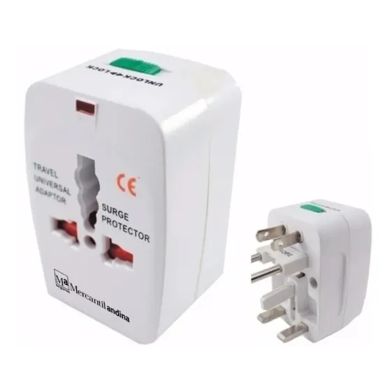 Adaptador Corriente Universal Viaje Usa Asia Europa Enchufe